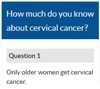 Cervical cancer quiz