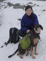 Photo of Mandy Stahre and her dog