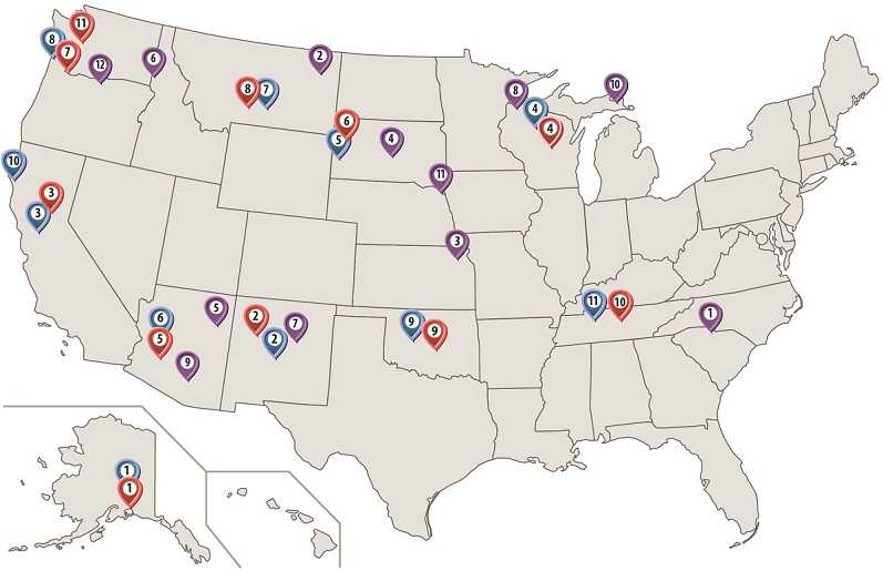 Good Health and Wellness in Indian Country map