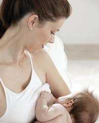 woman breastfeeding