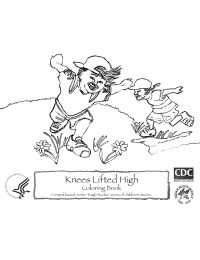 Image of Knees Lifted High Coloring Book