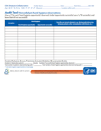  Hand Hygiene Audit Tool