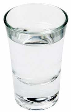 glass of water