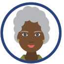 grayhair woman clipart