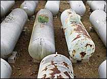 Photo of chemical tanks.