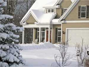 	Front of Home After Snowfall