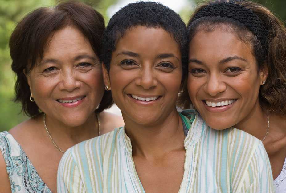 Three related women