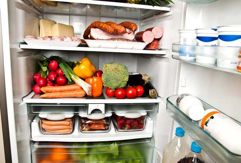 Woman putting food in refrigerator