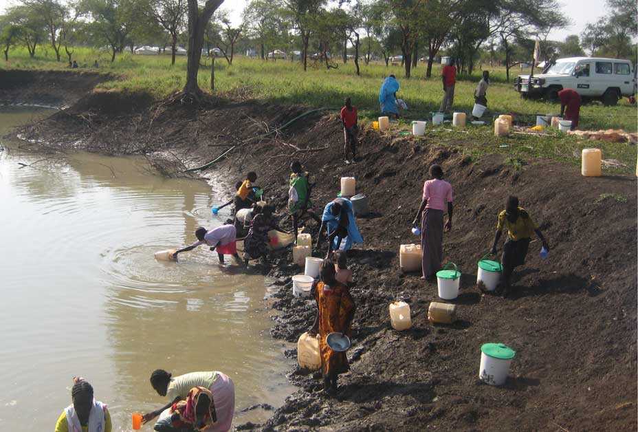 Refugee camp in South Sudan