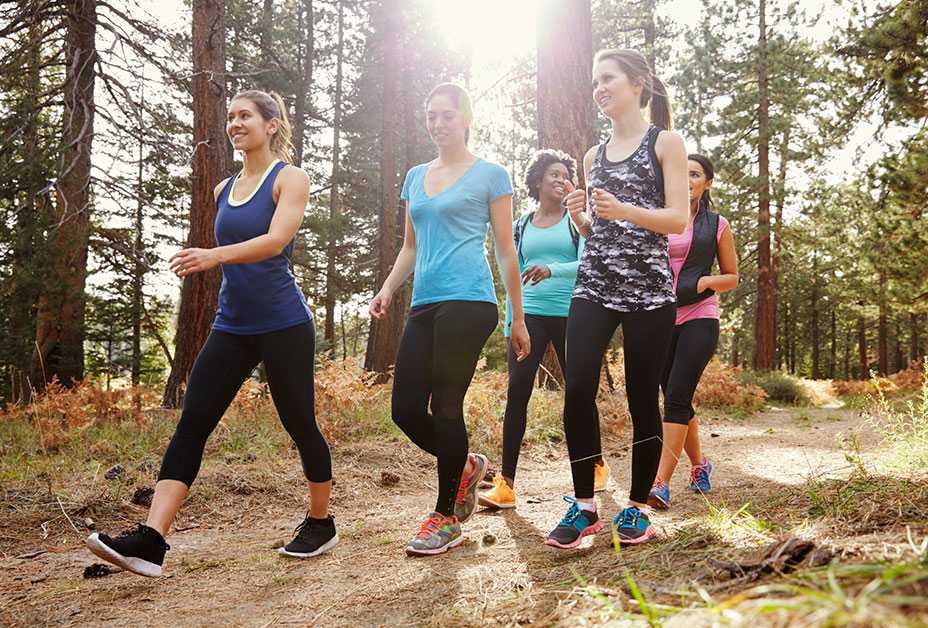 Group of women walking