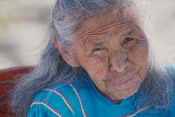 Native American senior woman