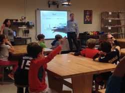 ATSDR scientist in classroom