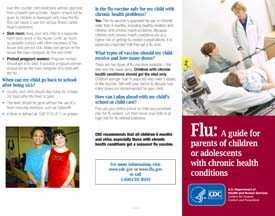 A Flu Guide for Parents of Children or Adolescents with Chronic Health Conditions