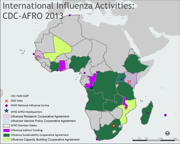 	WHO Regional Office for Africa (AFRO) map