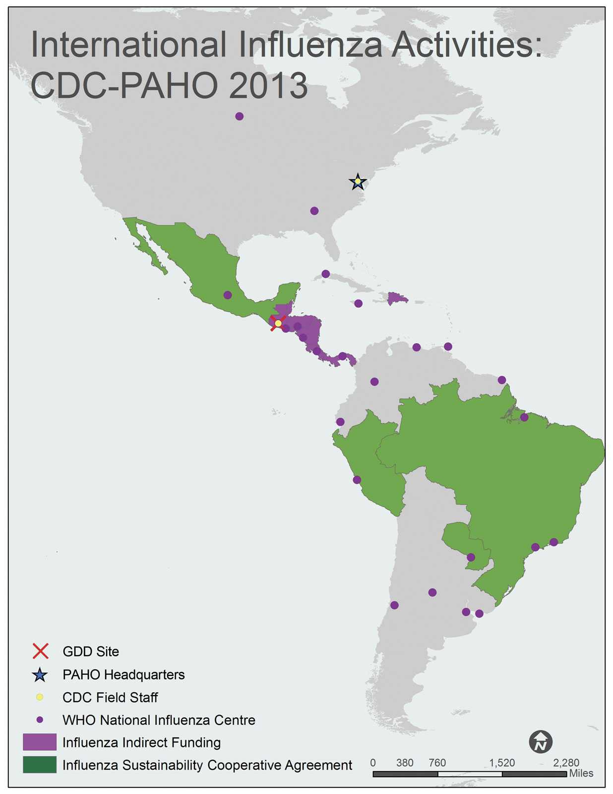 	PAHO Pan American Health Organization region map