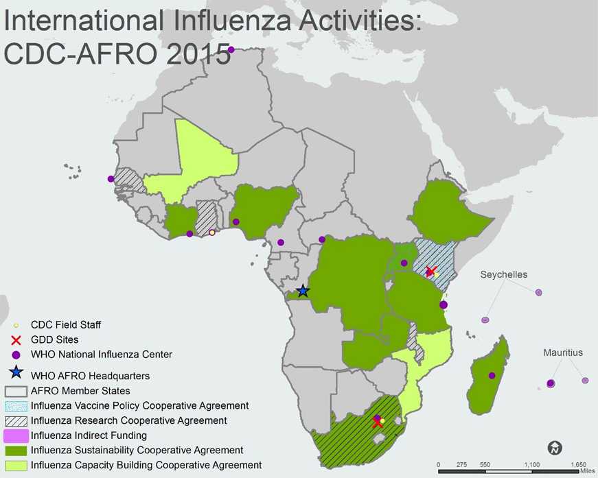 	WHO African Region (AFR) Map