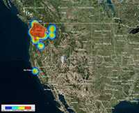 Example SEDRIC heat map.