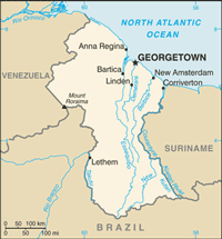 Guyana Map