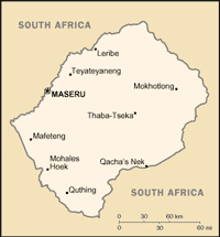 Lesotho Map