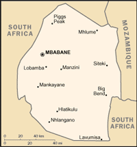 Swaziland Map