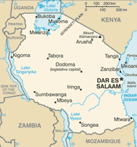 Tanzania Map