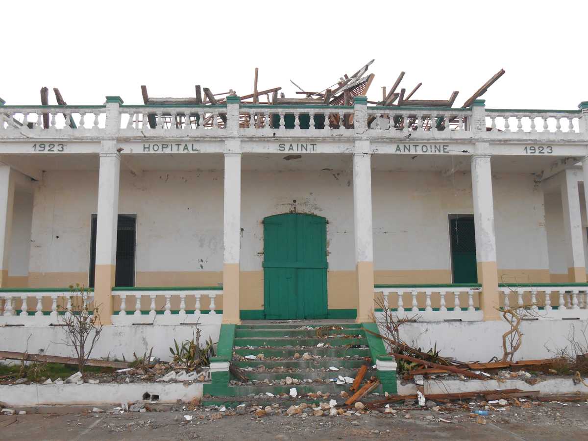 Outside the main hospital in Jeremie commune, Grande Anse Department, Hait