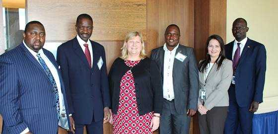 DGHT* hosted Dr. Bernard Haufiku, Namibia’s new Minister of Health and Social Services, for a full day of meetings with CDC Director Dr. Tom Frieden, DGHT* Director Dr. Shannon Hader, CGH Acting Director Dr. Rebecca Martin, and numerous staff last Friday, September 11 at CDC’s Roybal Campus. Dr. Agolory and the DGHT* team facilitated a productive visit that addressed both Namibian and CDC leadership priorities.