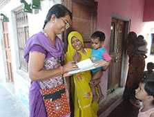 India EIS Officer conducting an immunization coverage survey in Alwar District, Rajasthan, India, October 2012. 
