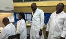 CDC microbiologist Mahamoudou Ouattara training Tamale Laboratory Staff on real-time PCR technique.