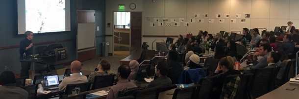 DGHP’s Emergency Response and Recovery Branch's Deputy Chief, Mark Anderson, instructing students at the Health in Complex Humanitarian Emergencies course at Emory in early 2017