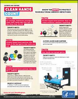 Clean hands count Patient Factsheet 