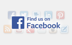 	social media icons - Find us on Facebook