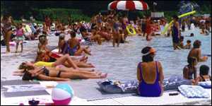 People at a pool