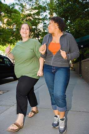 Image: Two women walking