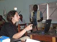 	Noelle Benzekri working in the Republic of Congo