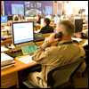 CDC staffers in the Emergency Operations Center