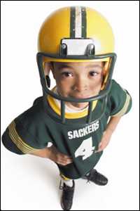 kid football player