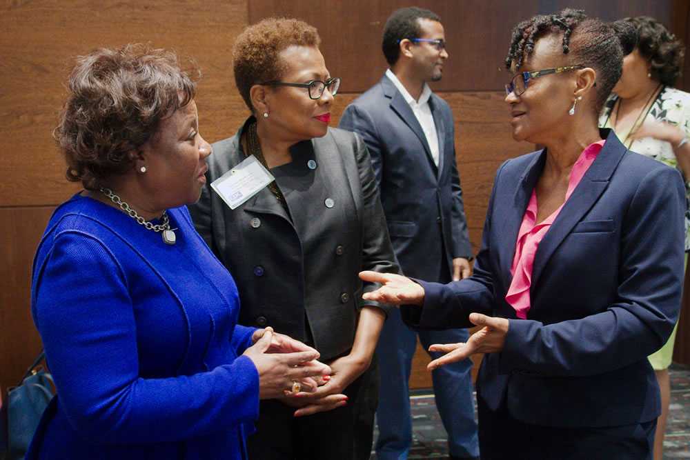 participants in a discussion at the public health ethics forum