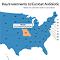 Antibiotic Resistance Investments online tool to learn more about CDC activities to combat antibiotic resistance