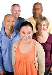 Group of adults posing for a picture