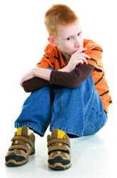 Child sitting on floor