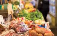 Vegetables on sale at a market