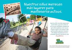 Nuestros ninos merecen mas lugares para mantenerse activos