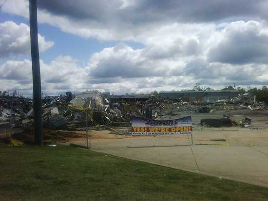 An Aarons Rental Store on McFarland Blvd in Tuscaloosa - 'Ground Zero'