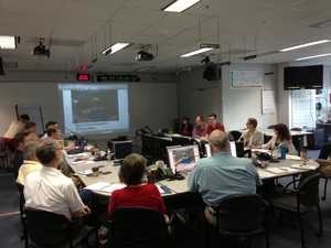 Dr. Julia Gargano (CDC) develops  a survey sampling frame following a community water emergency in Alabama, 2010