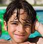 Boy in pool