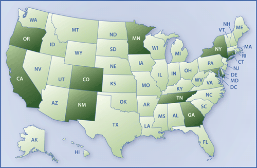 US map