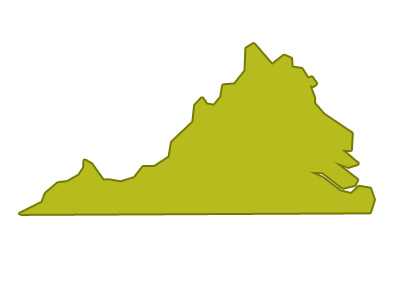 outline of virginia