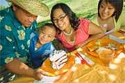 photo of a native american family