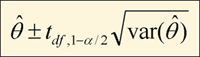 equations for confidence interval endpoints in Continuous NHANES